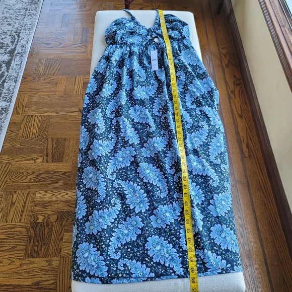 New! J. Crew size 8 Collection Halter Cutout Dress in Ratti Pacific Paisley NWT - Picture 6 of 15